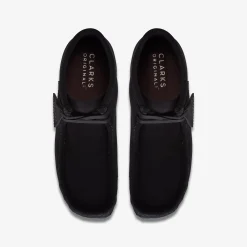 Clarks Wallabee Boot Black Suede Store