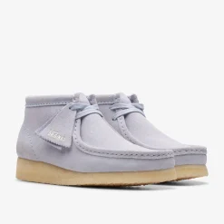 Clarks Wallabee Boot Cloud Grey Suede Flash Sale