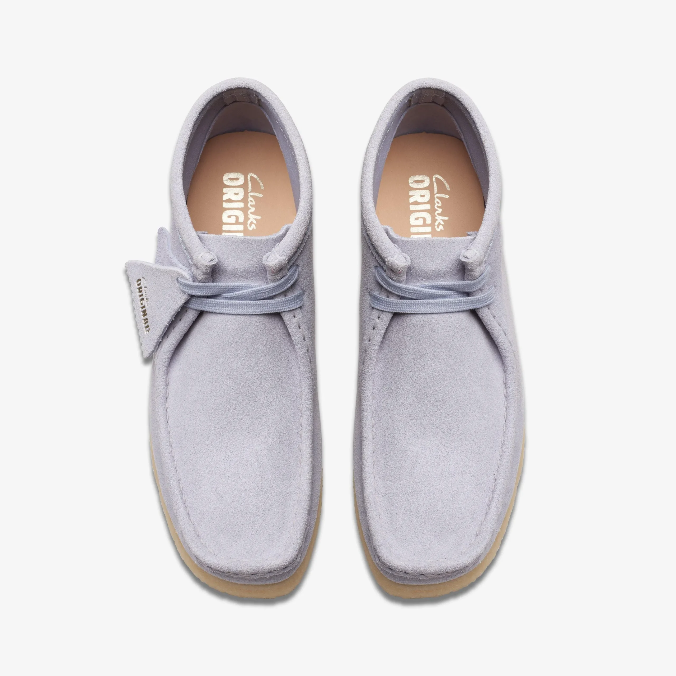 Clarks Wallabee Boot Cloud Grey Suede Flash Sale