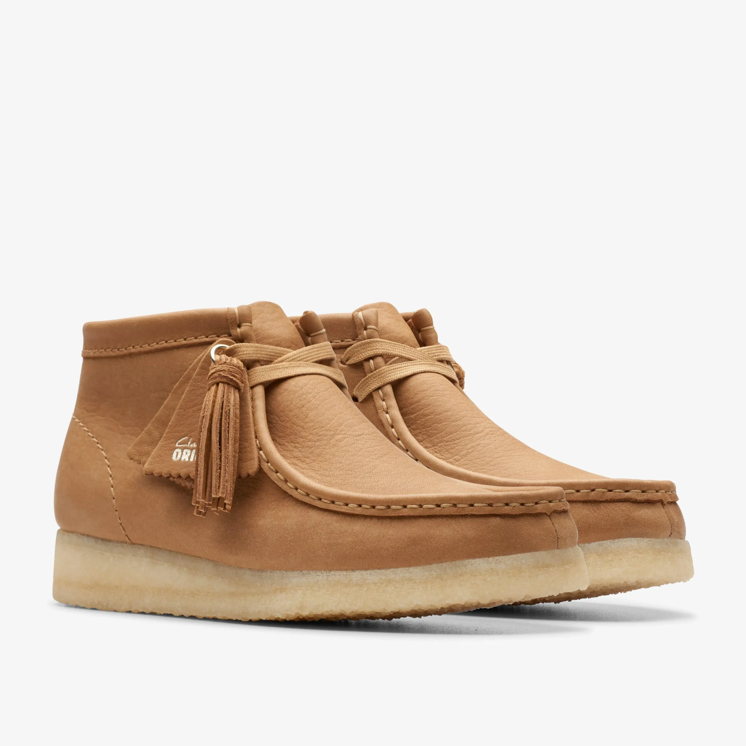 Clarks Wallabee Boot Mid Tan Leather Cheap