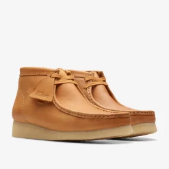 Clarks Wallabee Boot Mid Tan Leather Hot