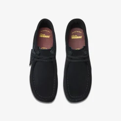 Clarks Wallabee Boot Older Black Suede Best Sale