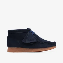 Clarks Wallabee Boot Older Navy Suede Clearance