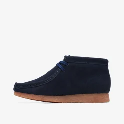 Clarks Wallabee Boot Older Navy Suede Clearance