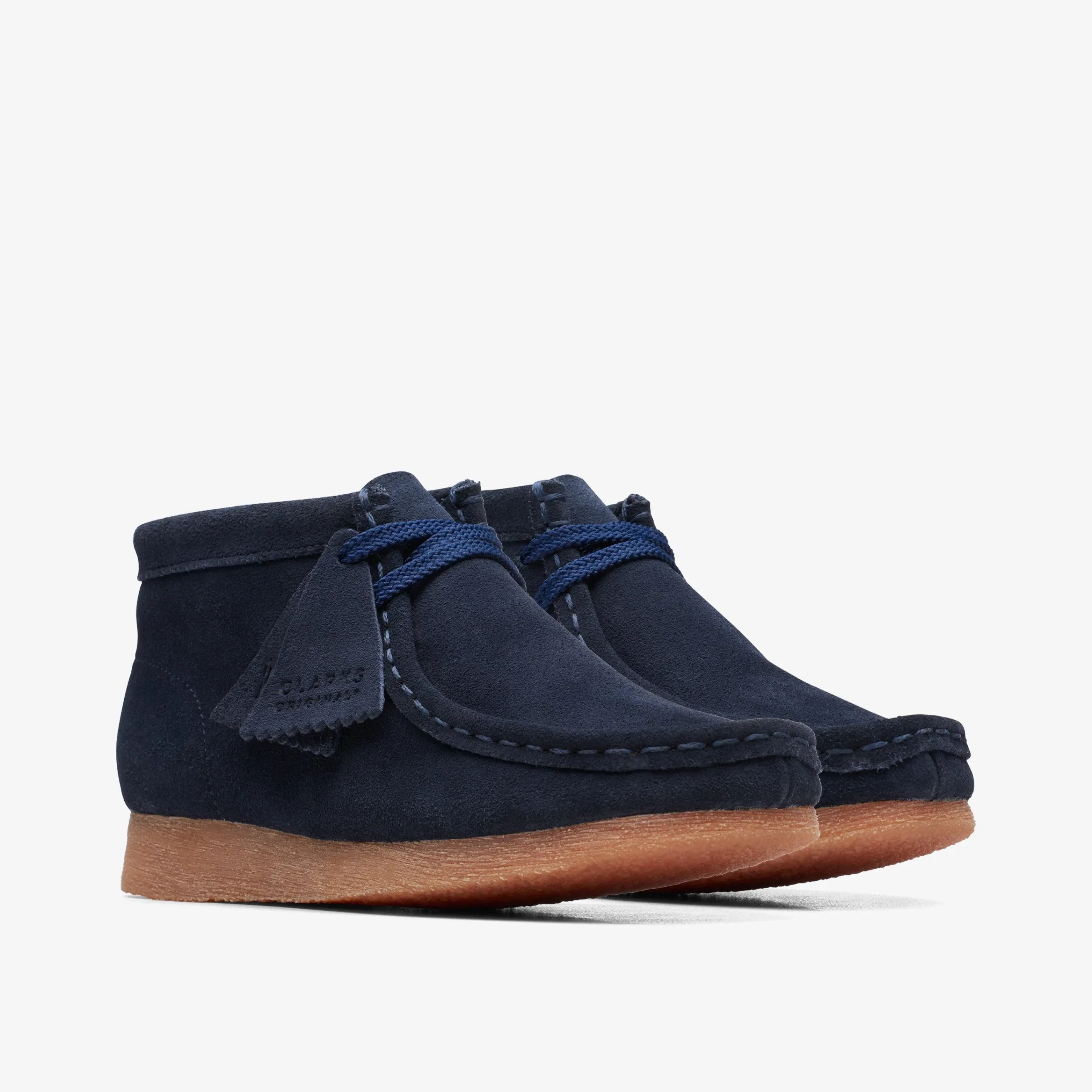 Clarks Wallabee Boot Older Navy Suede Clearance
