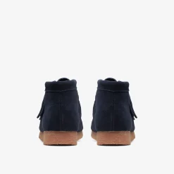 Clarks Wallabee Boot Older Navy Suede Clearance