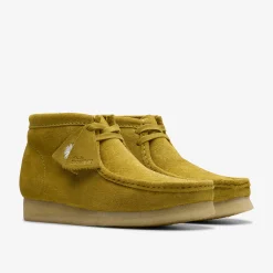 Clarks Wallabee Boot Olive Suede Discount