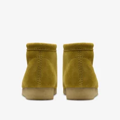 Clarks Wallabee Boot Olive Suede Discount