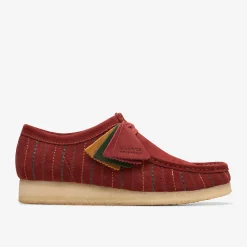 Clarks Wallabee Burgundy Combination Shop