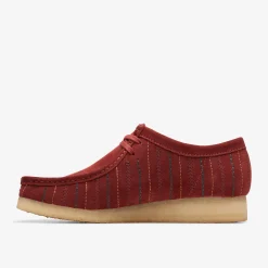 Clarks Wallabee Burgundy Combination Shop
