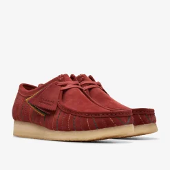 Clarks Wallabee Burgundy Combination Shop