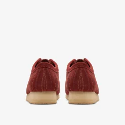Clarks Wallabee Burgundy Combination Shop