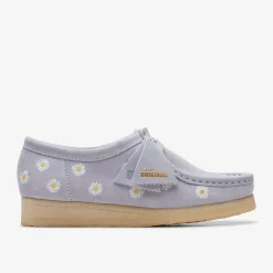 Clarks Wallabee Cloud Grey Embroidery Store