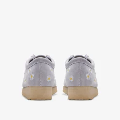 Clarks Wallabee Cloud Grey Embroidery Store