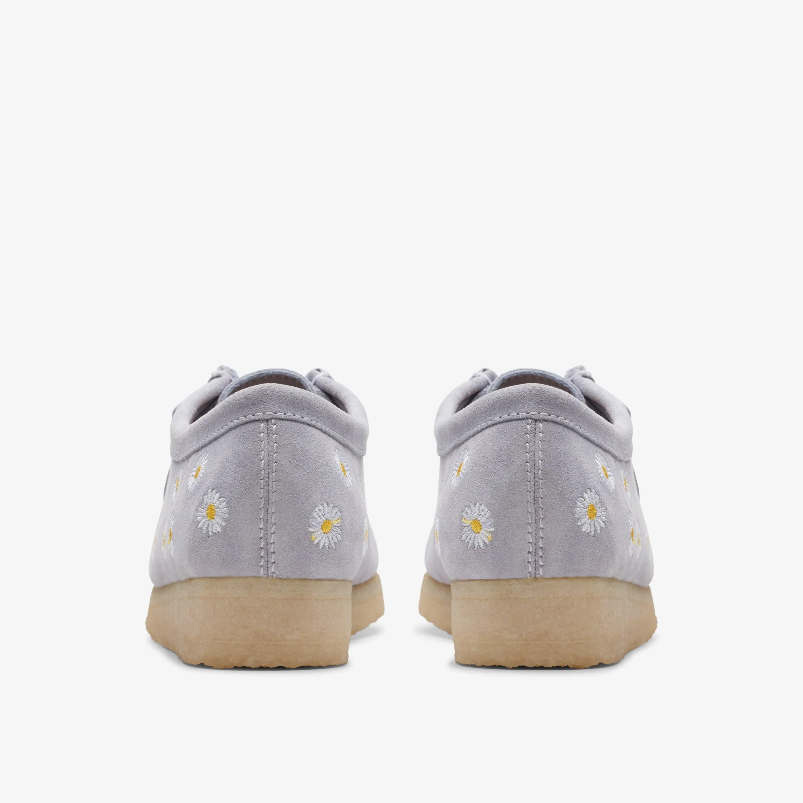 Clarks Wallabee Cloud Grey Embroidery Store