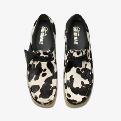 Clarks Wallabee Cow Print HairOn Flash Sale