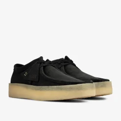 Clarks Wallabee Cup Black Nubuck Hot
