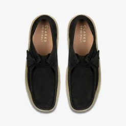 Clarks Wallabee Cup Black Nubuck Hot