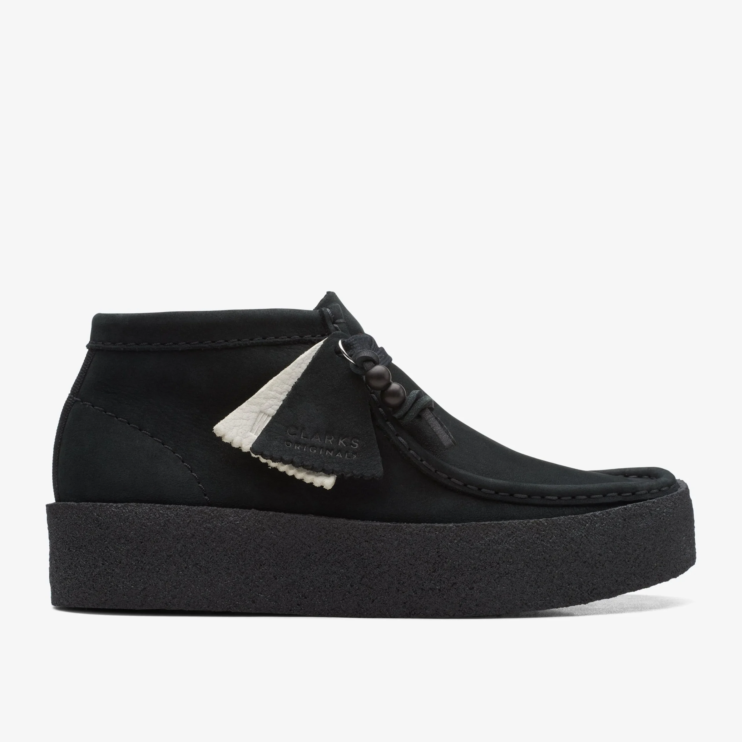 Clarks Wallabee Cup Boot Black Nubuck Discount