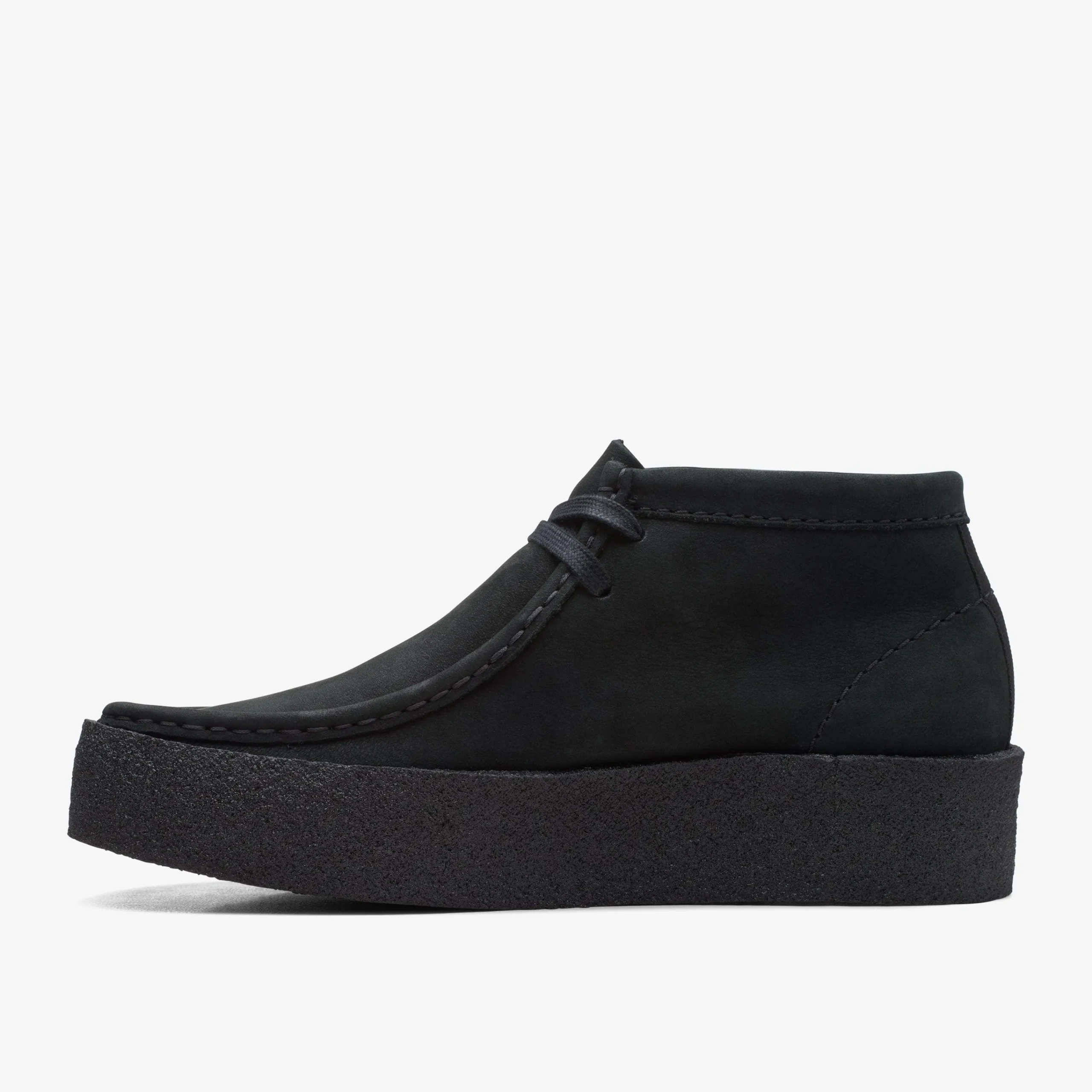 Clarks Wallabee Cup Boot Black Nubuck Discount
