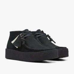 Clarks Wallabee Cup Boot Black Nubuck Discount