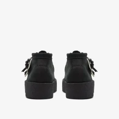 Clarks Wallabee Cup Boot Black Nubuck Discount