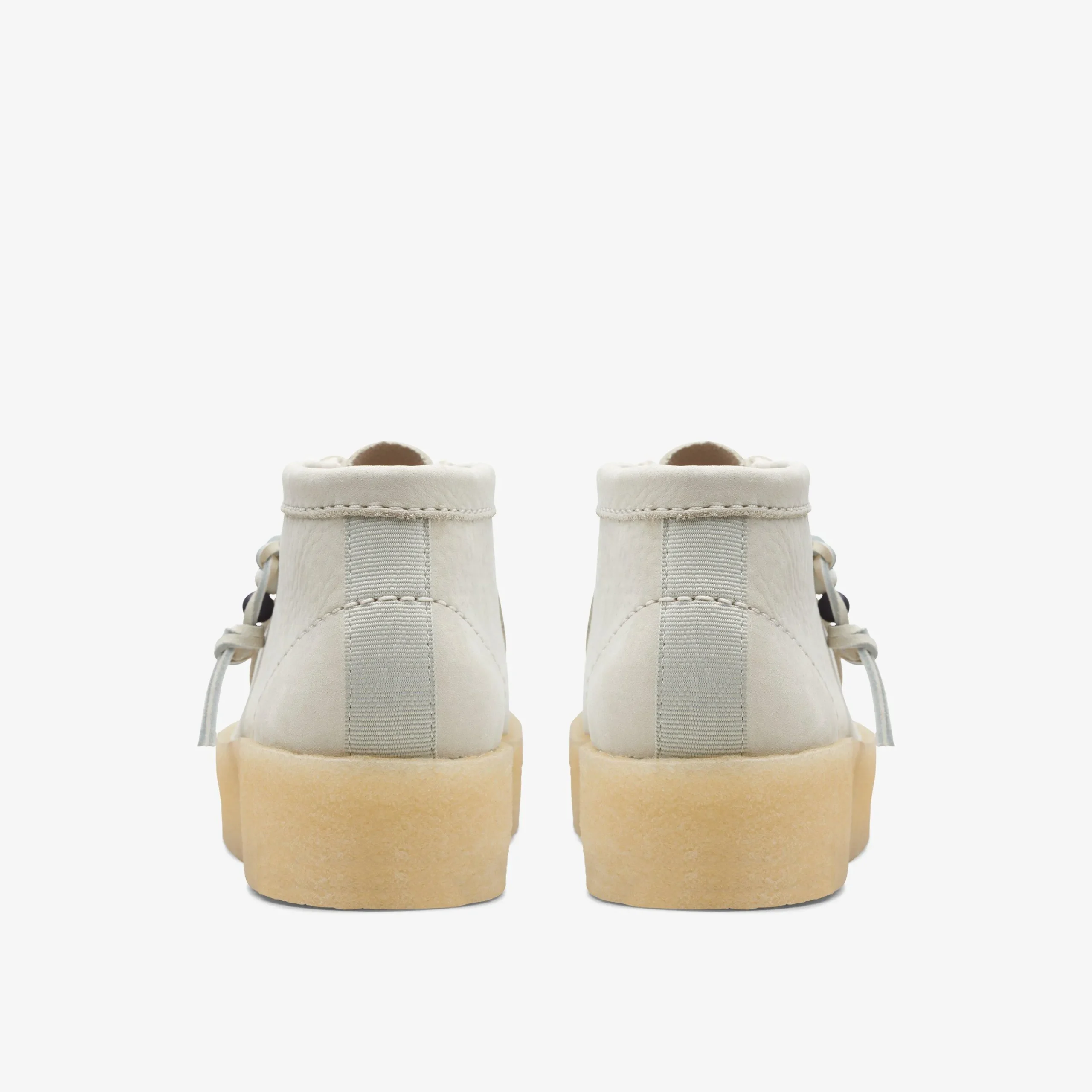 Clarks Wallabee Cup Boot White Nubuck Sale