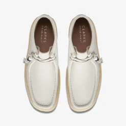 Clarks Wallabee Cup Boot White Nubuck Sale