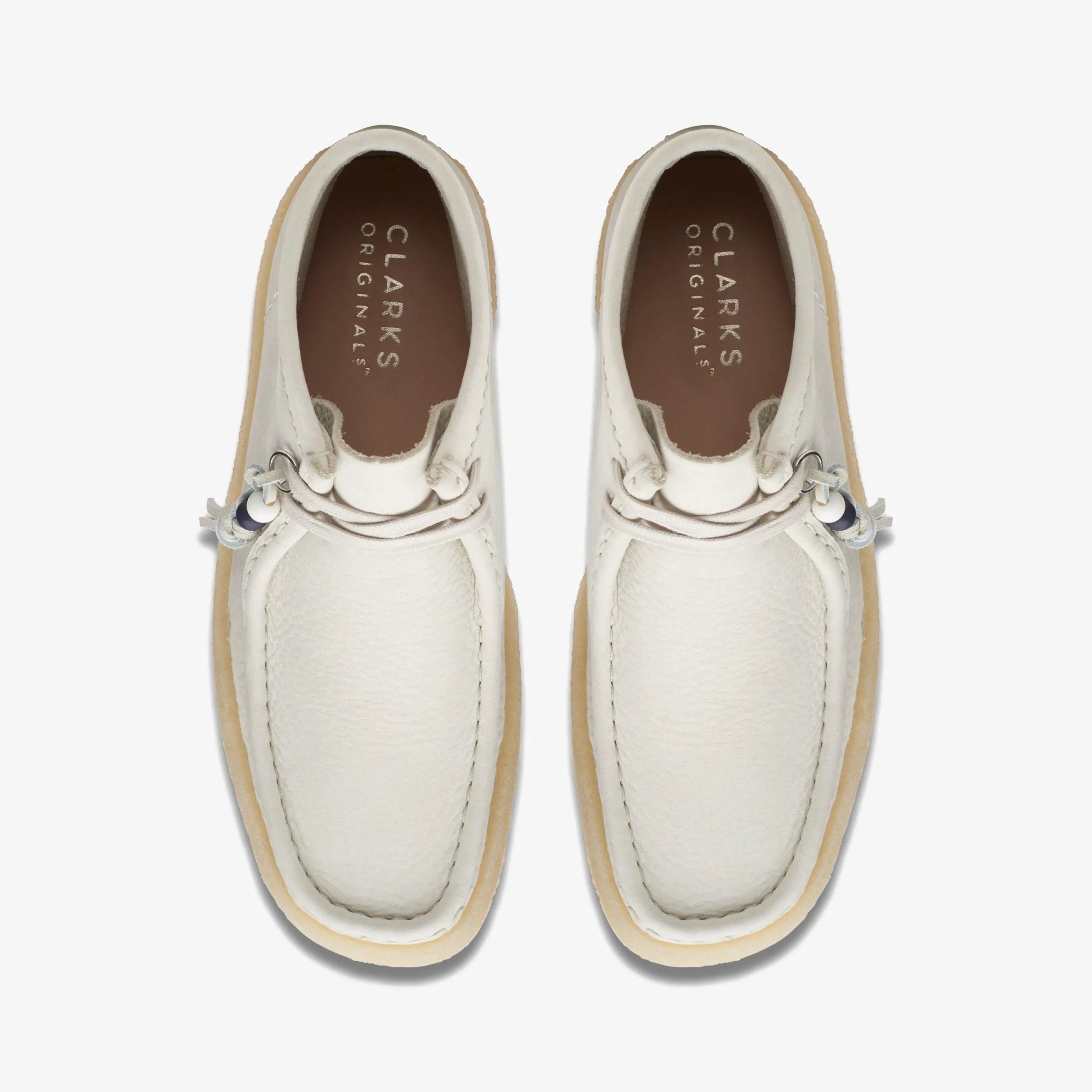 Clarks Wallabee Cup Boot White Nubuck Sale