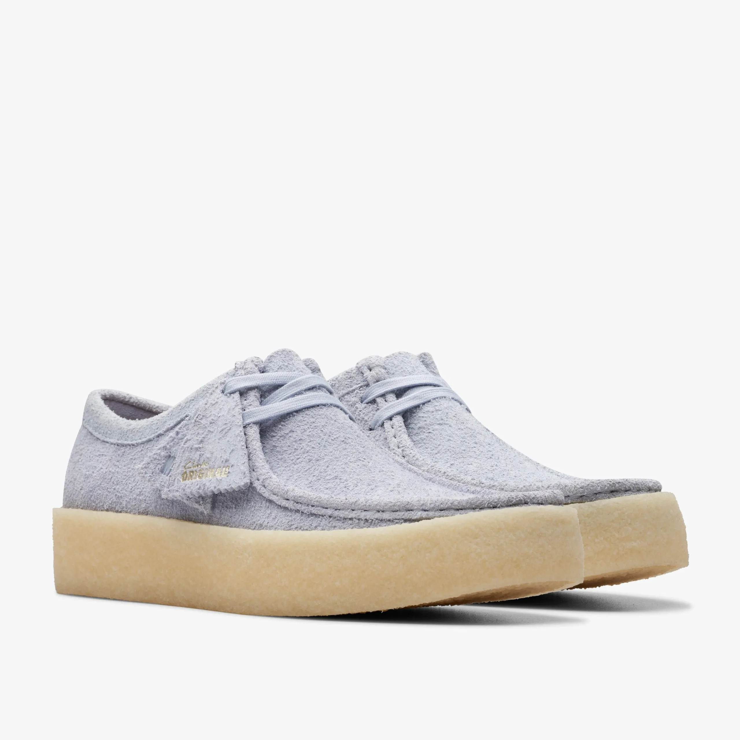 Clarks Wallabee Cup Cloud Grey Suede Discount