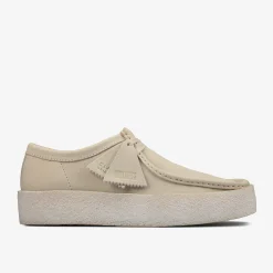 Clarks Wallabee Cup White Nubuck Sale