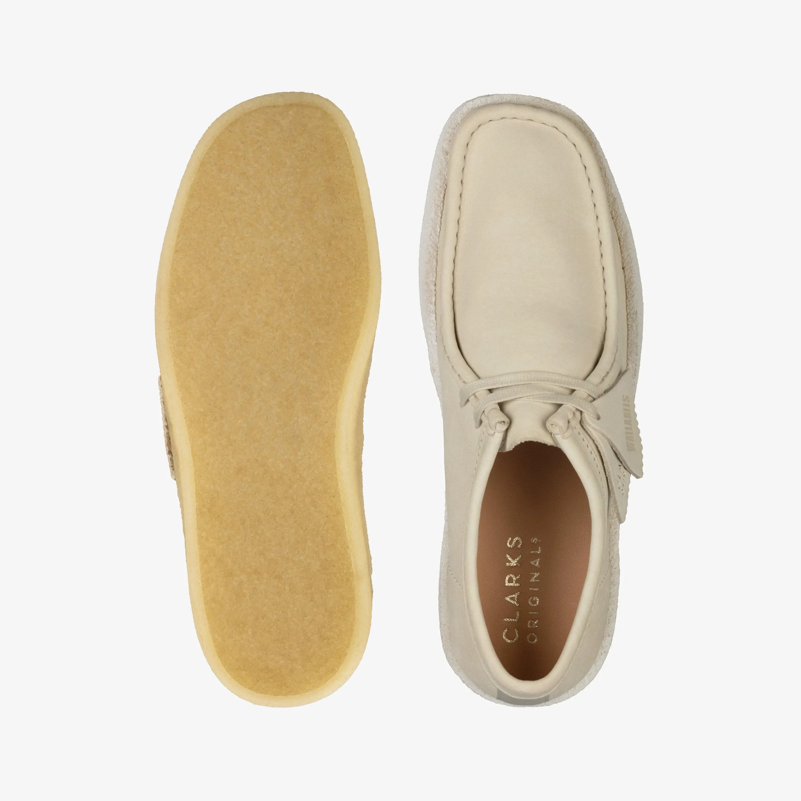 Clarks Wallabee Cup White Nubuck Sale