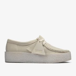 Clarks Wallabee Cup White Nubuck Fashion