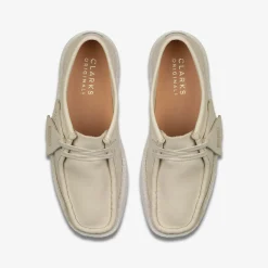 Clarks Wallabee Cup White Nubuck Fashion