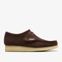 Clarks Wallabee Dark Brown Suede Store