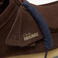 Clarks Wallabee Dark Brown Suede Store