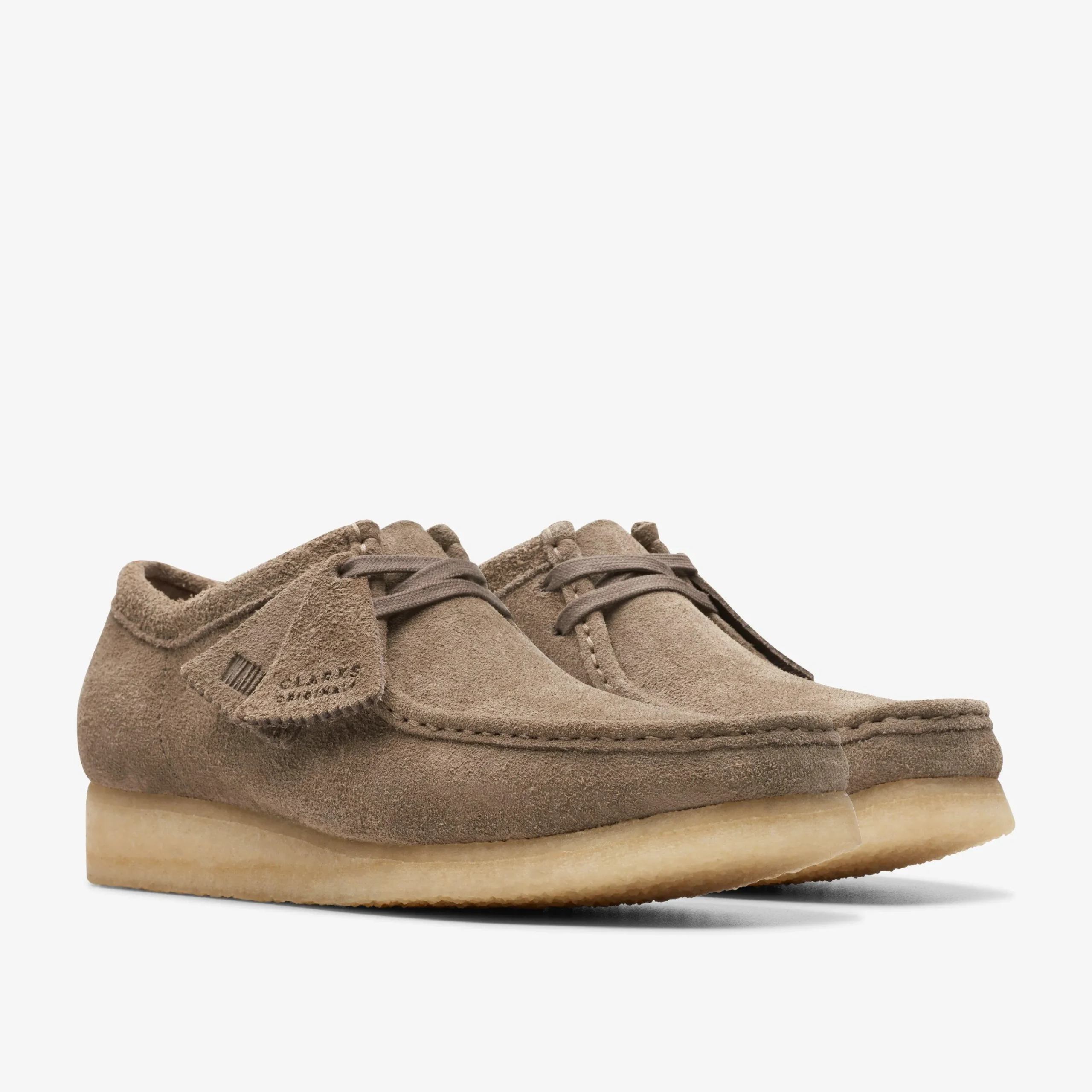 Clarks Wallabee Dark Grey Suede Fashion