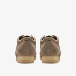 Clarks Wallabee Dark Grey Suede Fashion