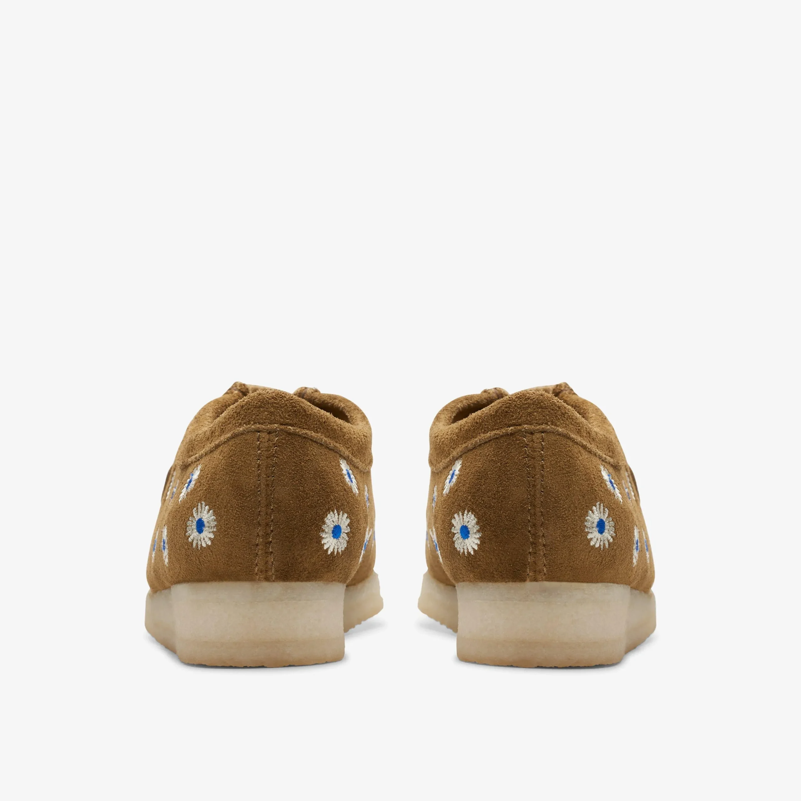 Clarks Wallabee Dark Olive Embroidery Best Sale