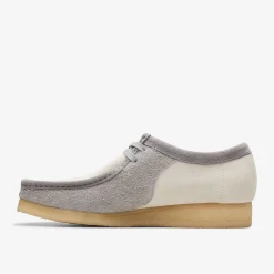Clarks Wallabee Grey/Off White Cheap
