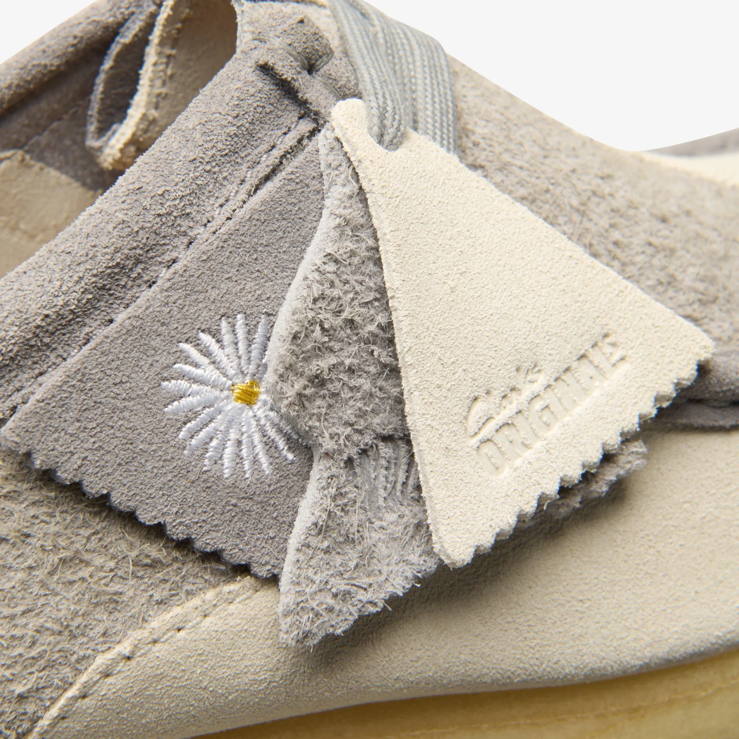 Clarks Wallabee Grey/Off White Cheap