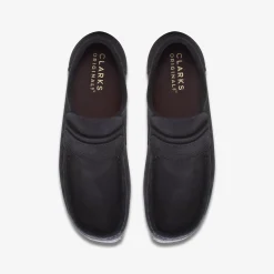 Clarks Wallabee Loafer Black Suede Flash Sale