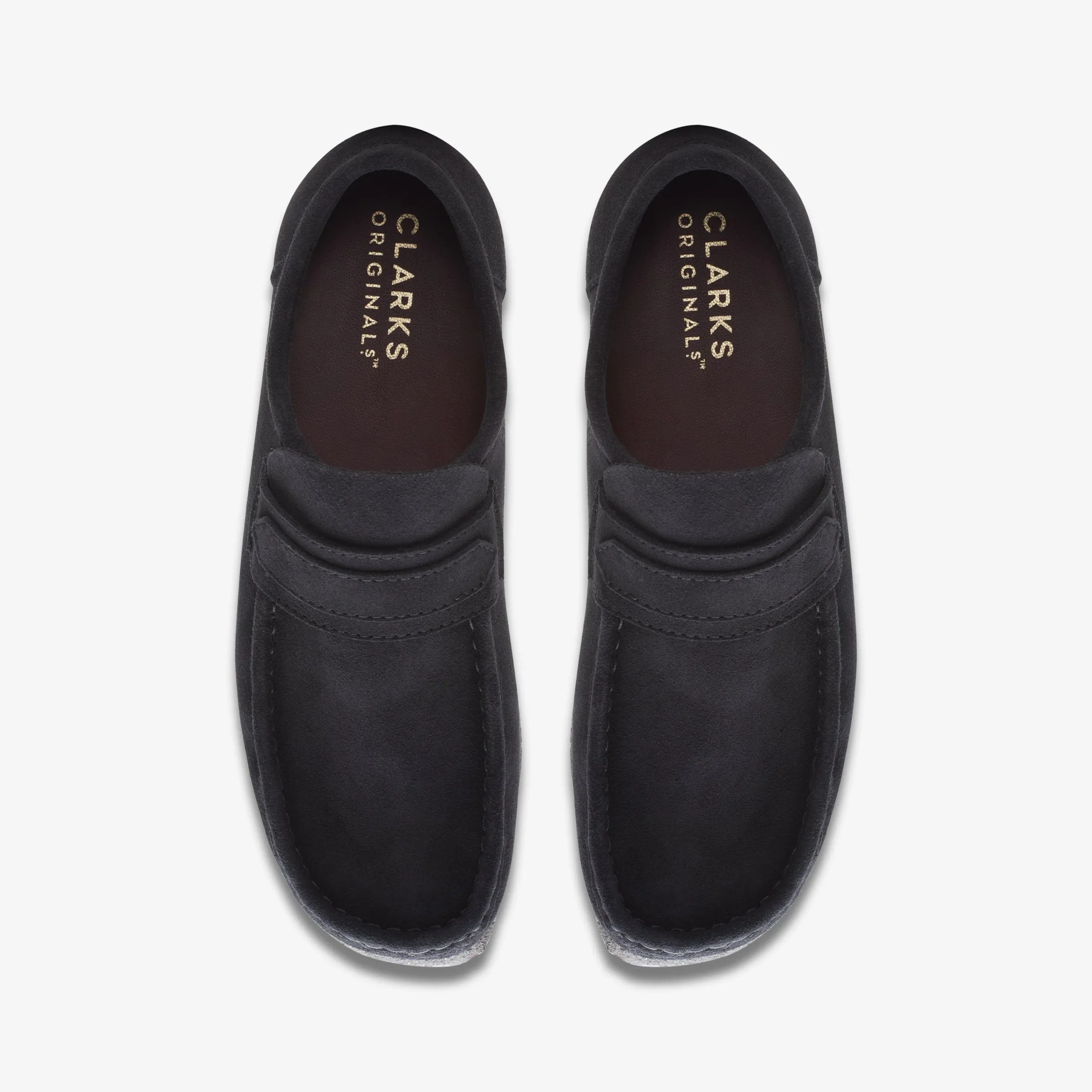 Clarks Wallabee Loafer Black Suede Flash Sale