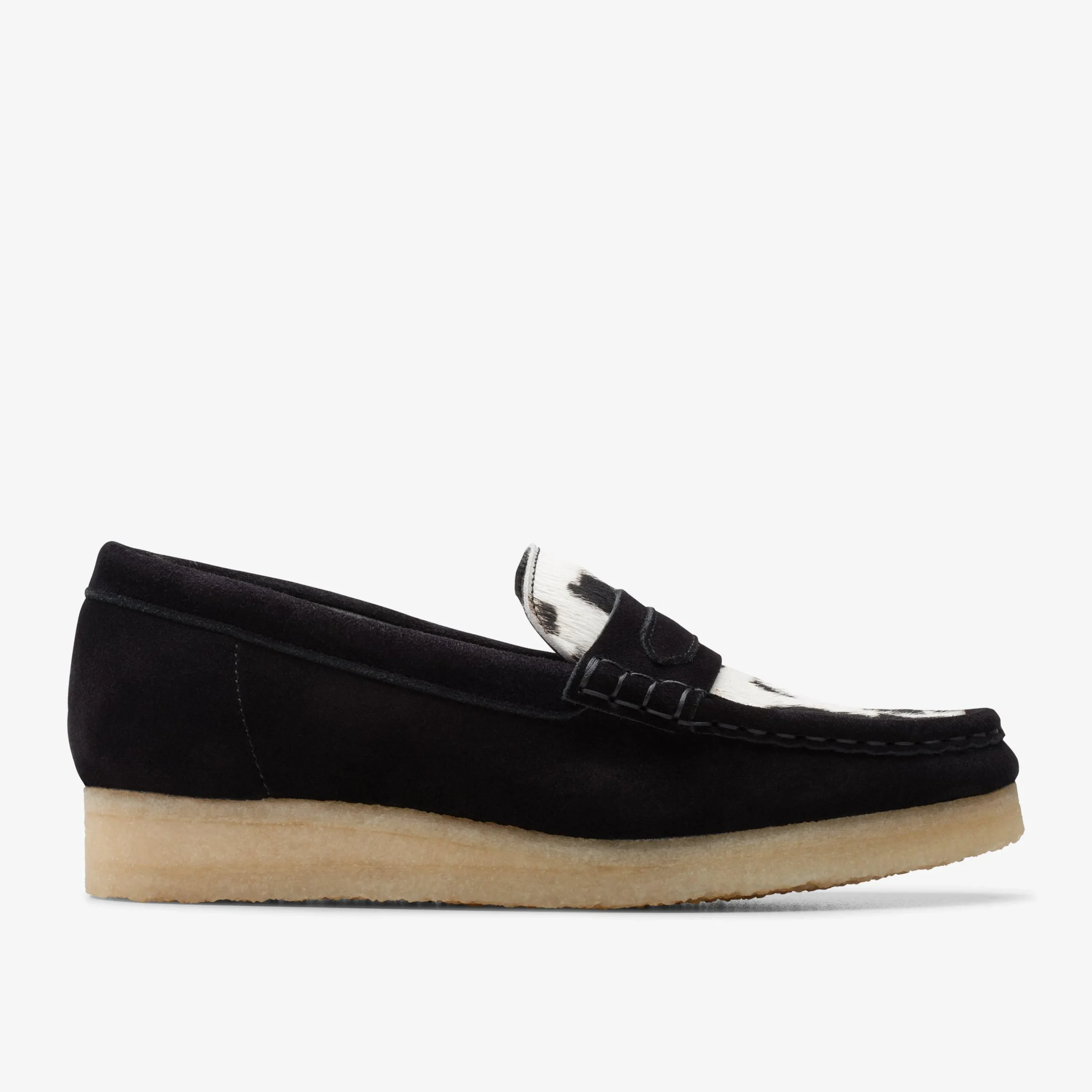 Clarks Wallabee Loafer Cow Print HairOn Hot