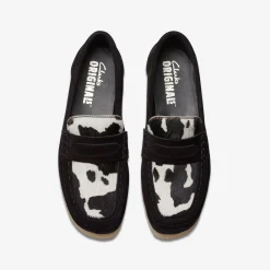 Clarks Wallabee Loafer Cow Print HairOn Hot
