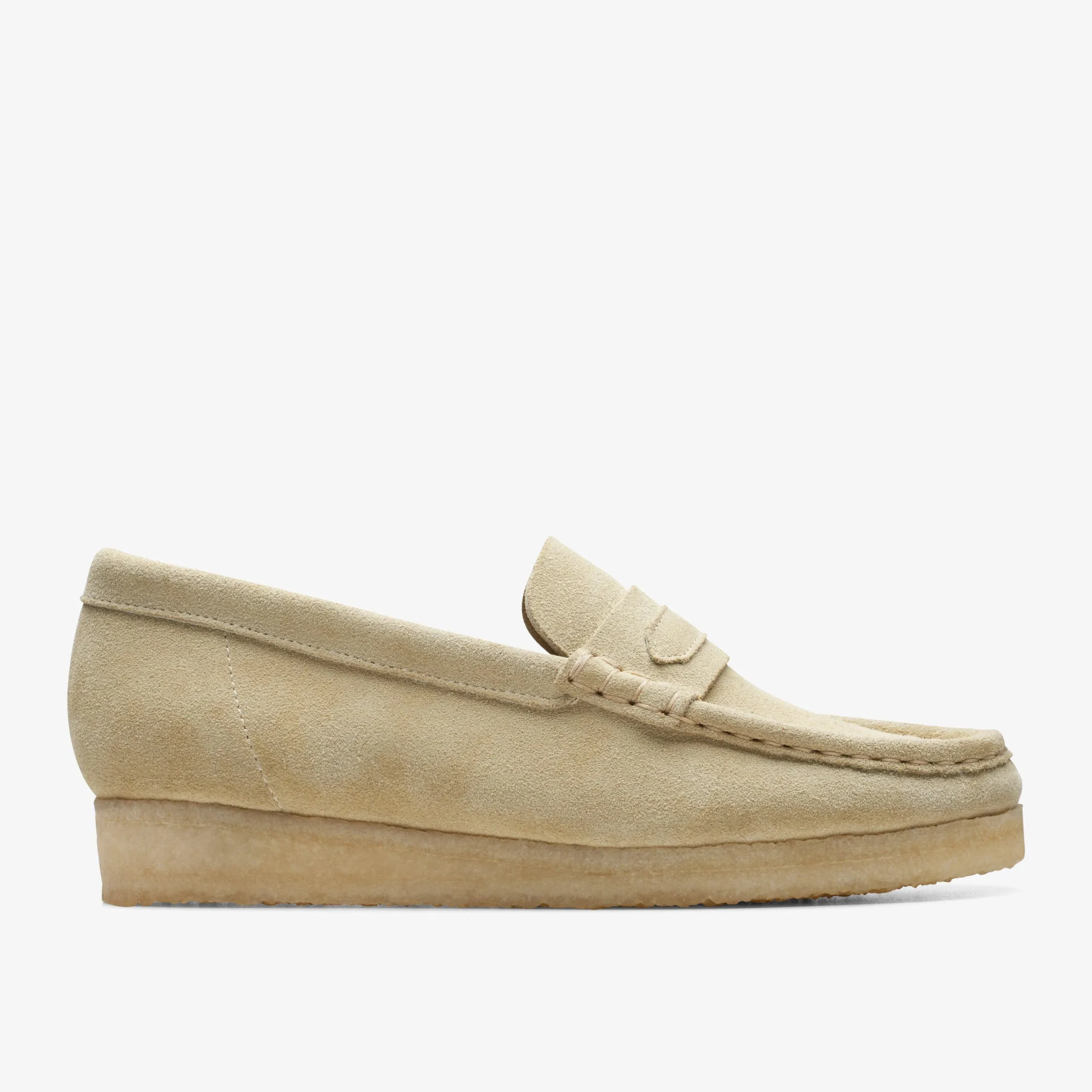 Clarks Wallabee Loafer Maple Suede Flash Sale