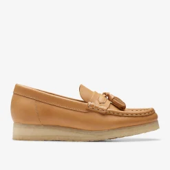 Clarks Wallabee Loafer Mid Tan Leather Cheap