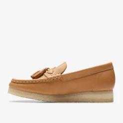 Clarks Wallabee Loafer Mid Tan Leather Cheap