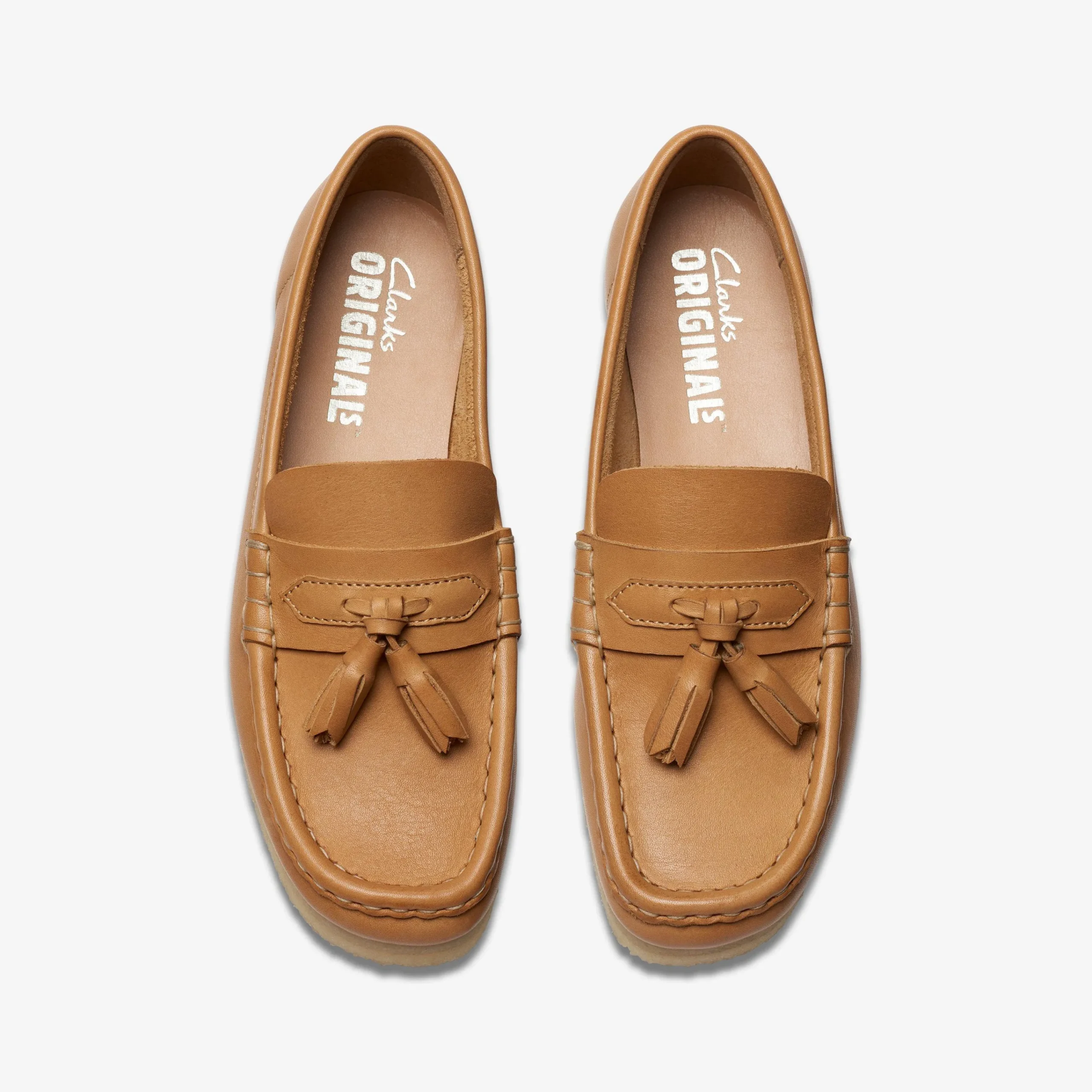 Clarks Wallabee Loafer Mid Tan Leather Cheap
