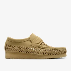 Clarks Wallabee Loafer Weave Maple Suede Store